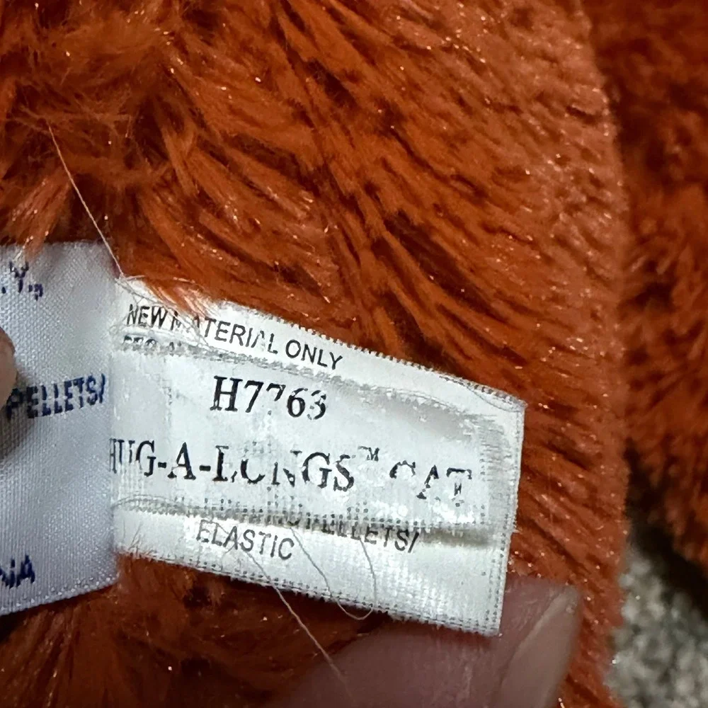Ganz Hug A Longs Orange Cat Plush 14